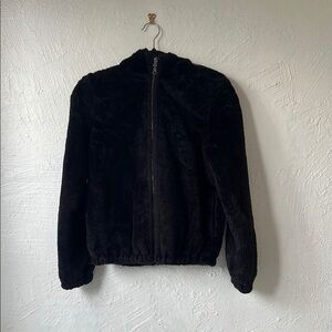 Black Faux Fur Women's Jacket